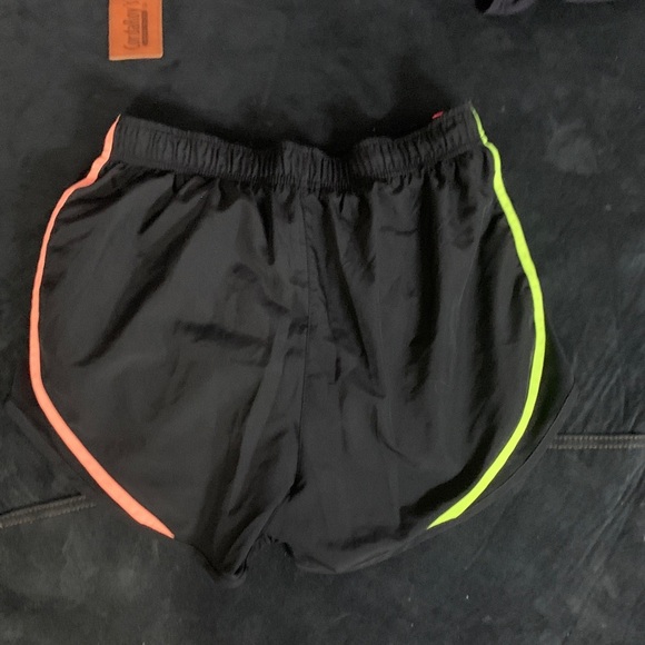 Nike Women's Black Athletic Shorts with Colorful Trim - Picture 3 of 3